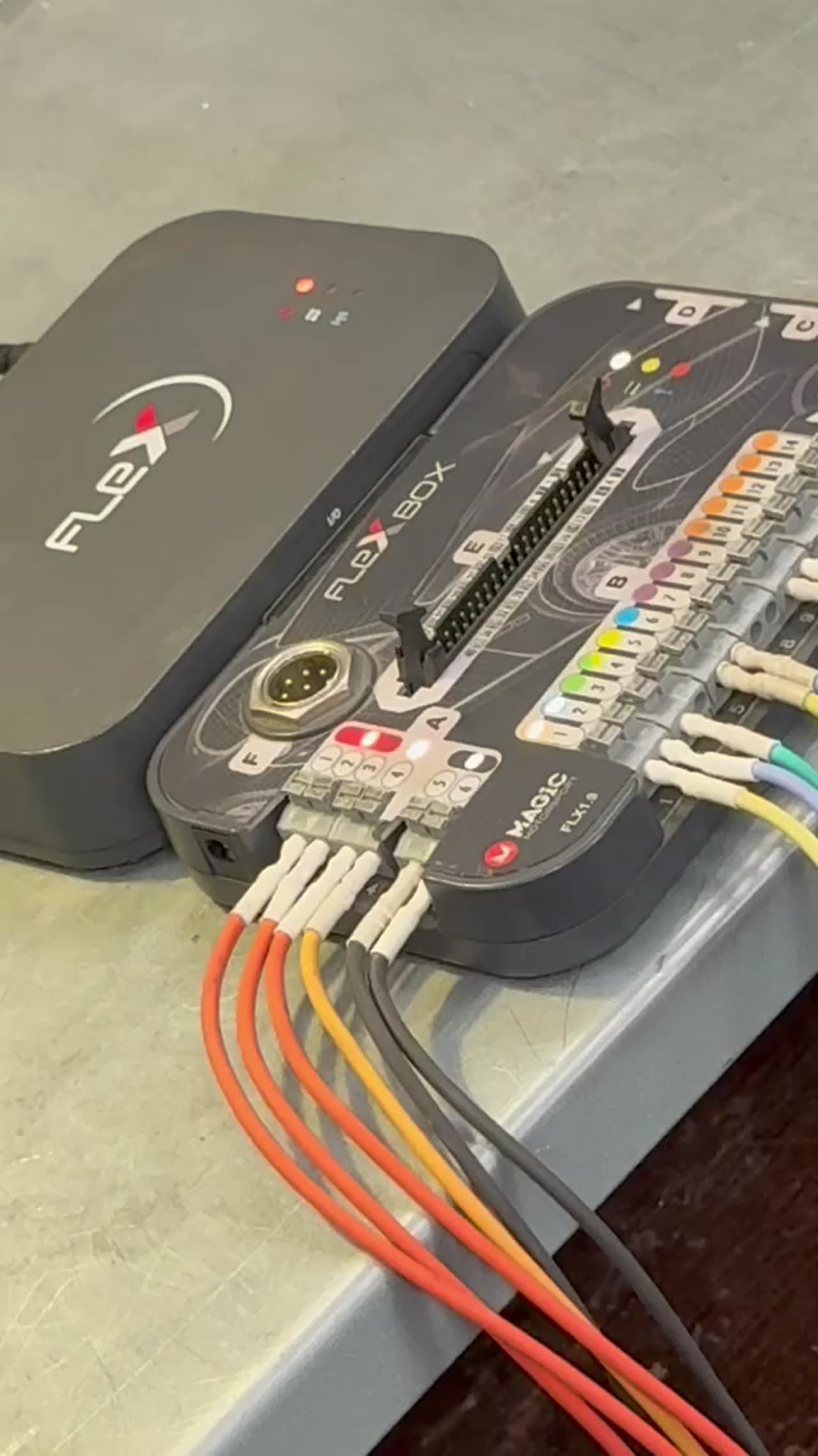 Flex ECU bench programming with multi-coloured jumpers